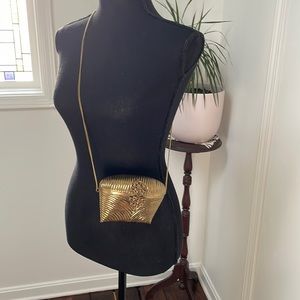 Vintage Art Deco 1920s brass ball bag